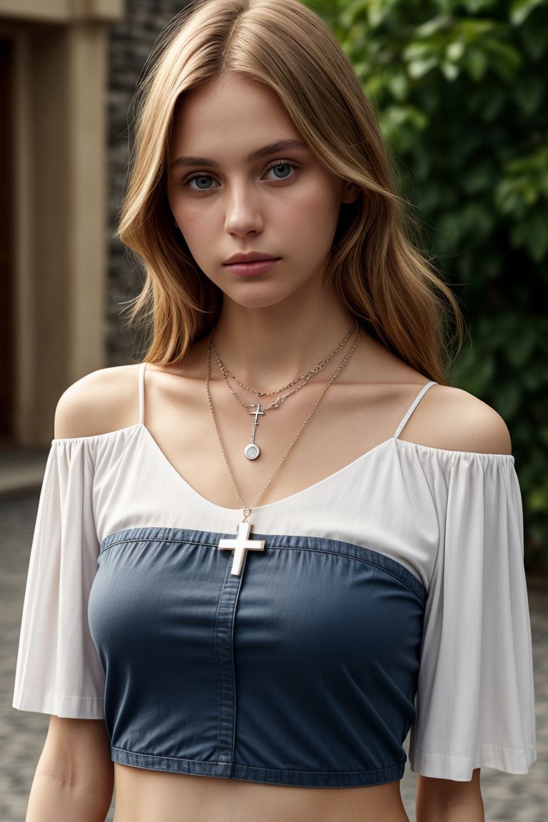 00012-2649965248-_lora_kawaii7.1.3_obj20_0.75_0.25_, European woman, closeup, (shirt), pants, (catalina island), cross necklace , ZM_maria, wide.jpg